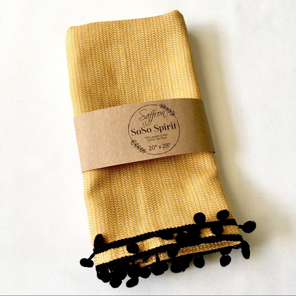 Boho Saffron Tea Towel